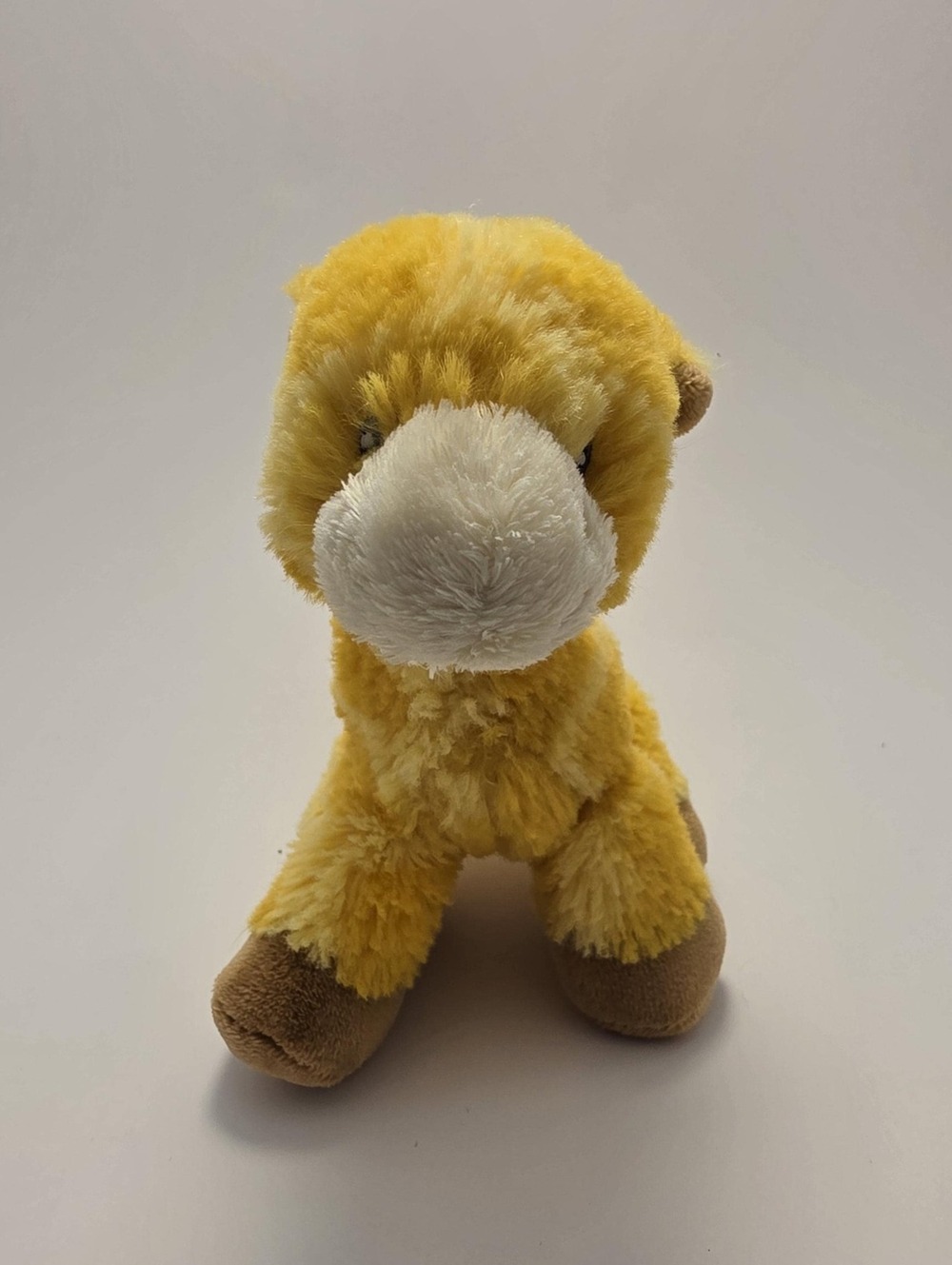 Baby Gund Tucker Giraffe Rattle Plush Orange and Yellow Rare! (5 inch)